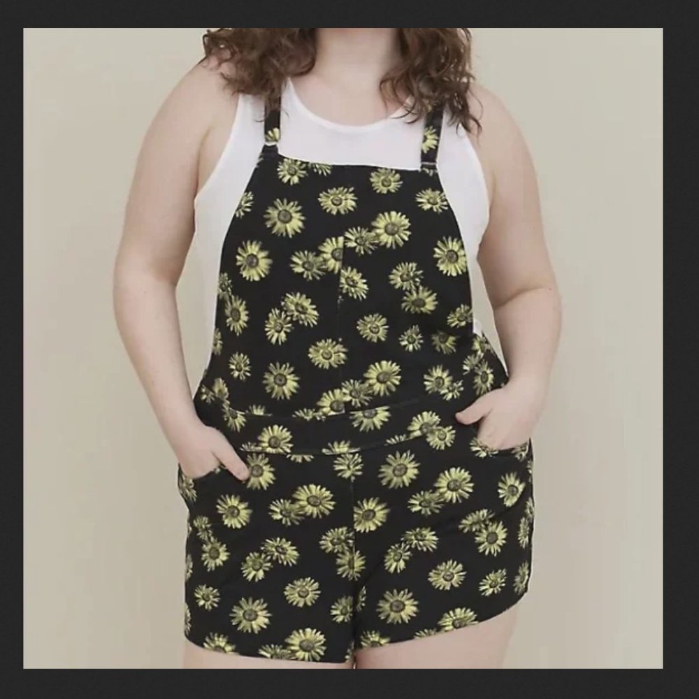 Floral Black Jumpsuit